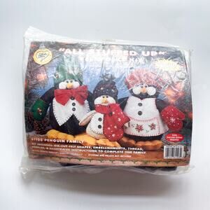 New Vintage 'All Stuffed Up' Felt Folks Kit Penguin Family Felt Craft